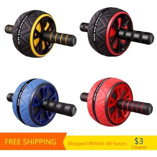 YECOOL Brand Original Abdominal Roller Wheels Exercise Push-up Arm Mute Roller Muscles Trainer Home Gym Fitness Equipment
