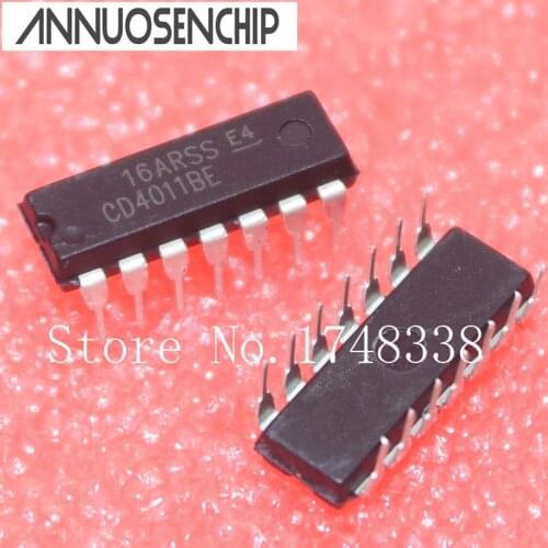 100PCS/LOT CD4011 CD4011BE CD4011BCN DIP14