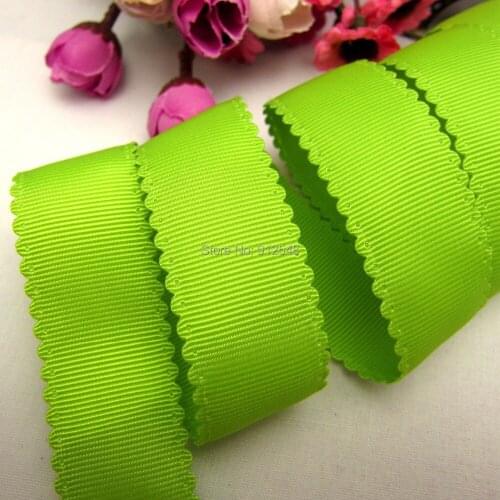 1491196, 25mm Solid color grosgrain ribbon lace Edge, DIY handmade wedding gift packaging material