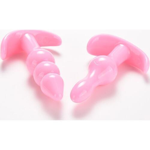 2020 1 PCS Silicone Anal Beads Plug Women Butt Plug Waterproof Anal Body Massager for women Anal Sex Toys for Men