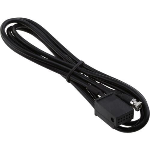 3.5MM Female AUX Audio Cable For BMW Z4 E83 E85 E86 X3 MINI COOPER Black