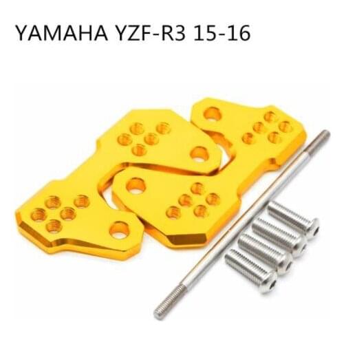 5 colors Motorcycle Rearset Base Foot Pegs Accessories for -Yamaha MT03 YZF-R3 2015-2016 Aluminum 2 pcs