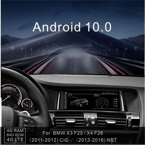 8.8“ IPS 4G+64G Android 10.0 player 4G LTE for BMW X3 F25 X4 F26 2011-2017 Car navigation multimedia