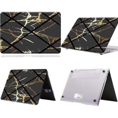 Black Geometric Anti-slip Laptop Case For MateBook 13/13 AMD Ryzen/14/D14/D15/X 2020/X Pro/Pro 16.1/Honor MagicBook 14/15