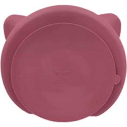 Baby Suction Cup Bowl Silicone Divided Dinner Plate Infant Learning Feeding Dish