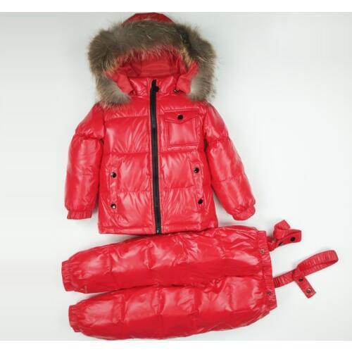 Kids Down Coat with Hood Winter Keep Warm Childrens Suit Big Boys New Thick Thicken Down Jacket
