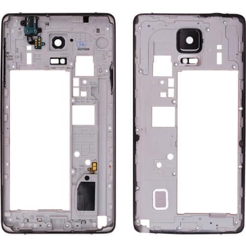 For Galaxy Note4 SM-N910 White/Black/Gold/Pink Color Middle Plate Frame With Small Parts