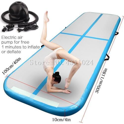 Delivery To Door 3*1*0.1m Inflatable Tumble Track Trampoline Air Track Gymnastics Inflatable Air Mat Come With a Pump
