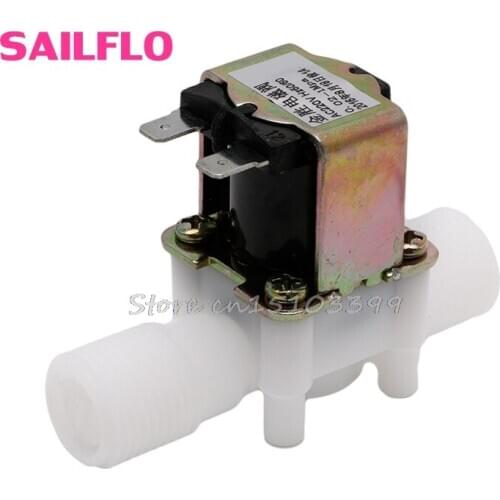 AC220V Electric Solenoid Valve Magnetic N/C Water Air Inlet Flow Switch N/C 1/2" Drop Ship