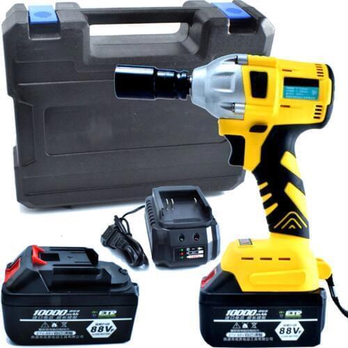 Cordless Electric Wrench screwdriver impact wrench brushless Power Hand tools Torque wrench 21V 10000mAh Car/SUV Wheel 1/2" Sock