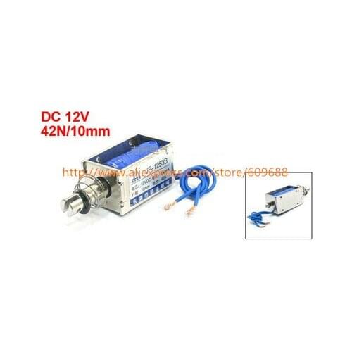 JF-1253B DC 24V 450mA 42N/10mm Pull Push Type Solenoid Electromagnet,Power Accessories