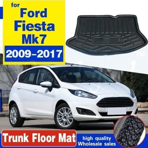 Fit For Ford Fiesta Hatchback Boot Liner 2009-2017 Rear Trunk Mat Cargo Tray Floor Carpet 2010 2011 2012 2013 2014 2015 2016