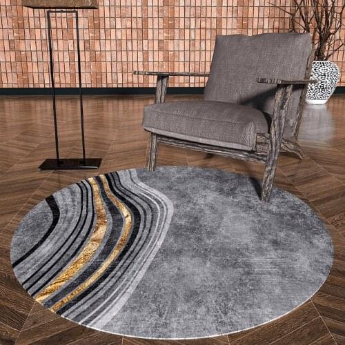 Light Luxury and Simplicity round Carpet Bedroom Bedside Living Room Computer Swivel Chair Coffee Table Hanging Basket Carpet