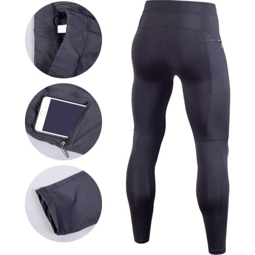Summer Solid Color Plus Size Fitness Pants Men Quick-drying Breathable Leggings Trousers Running Bottoming Pants Yoga Exercise