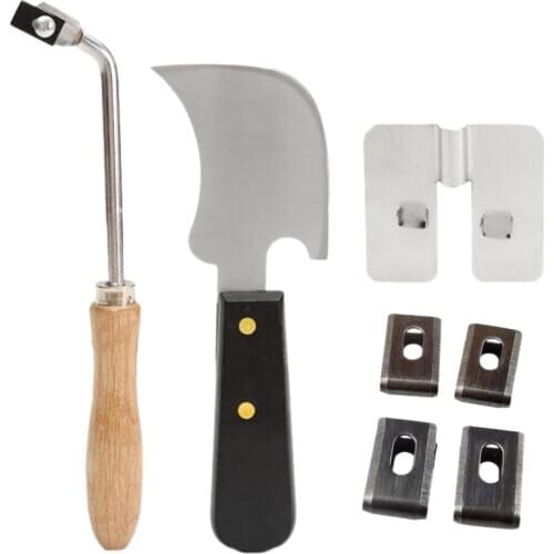 7Pcs Stainless Steel Vinyl Floor Welding Kit Accessories Set for Floor Cutting Groove Guide