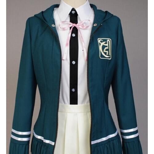 2020 new Super DanganRonpa 2 Dangan Ronpa Cosplay Chiaki Nanami Uniforms Jacket Shirt Tie Skirt For Women Cosplay Costume