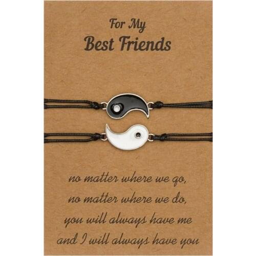 Matching Bracelets for Best Friends Couple Women Teen Girls Friendship Jewelry A