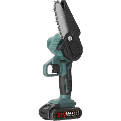 21V Portable Mini Electric Pruning Saw Rechargeable Small Wood Spliting Chainsaw Woodworking Tool for Garden Orchard Branch Clip