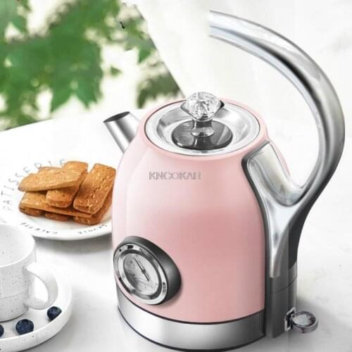 Portable Household Instant Electric Heating Teapot Coffee Stainless Steel Electric Kettle with Water Temperature Control Meter