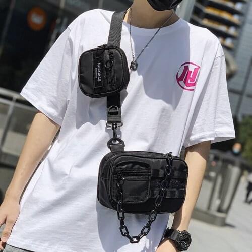 Detachable Combined Crossbody Bags Men Women Fashion Techwear Backpack Outdoor Sport Tactical One Shoulder Chest Bag