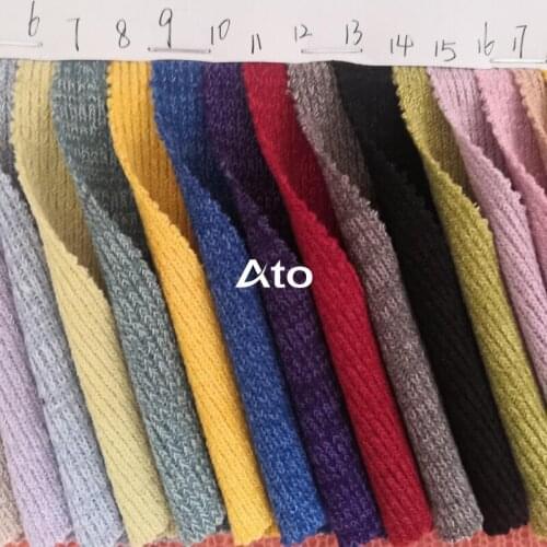 Wool fabric, jacquard, bicolor clothing, knitted fabric, toys, handmade DIY ornaments, cloth wholesale Spring, autumn and winter