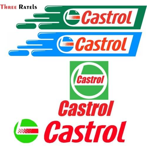 Three Ratels F26 For Castrol Motor Oil Bike Cycle Auto Car Sticker Decals Waterproof Decal Vinyl Wrap