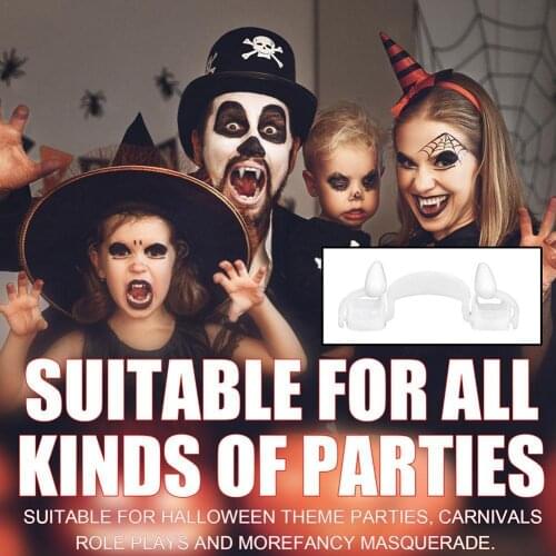 Halloween Decoration Dentures Teeth Carnival Accessories Anime Cosplay Halloween Party Retractable Teeth Zombie Teeth