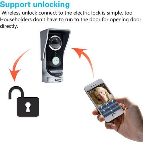 WIFI Doorbell Video Intercom Door Phone Wireless Digital Smart Peephole Viewer Camera 2.0 Megapixel Night Vision Door Bell