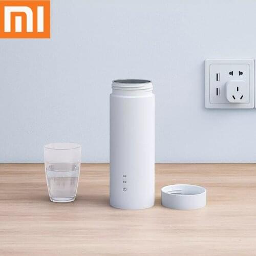 Xiaomi Portable Travel Electric Cup 400ML Electric Heating Bottle Stainless Steel Water Bottle Smart Temperature Control