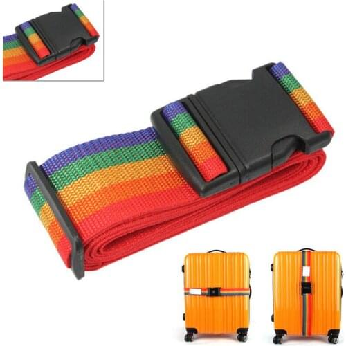 1Pc 185*5cm Adjustable Personalise Travel Luggage Suitcase Lock Safe Belt Strap Baggage Tie