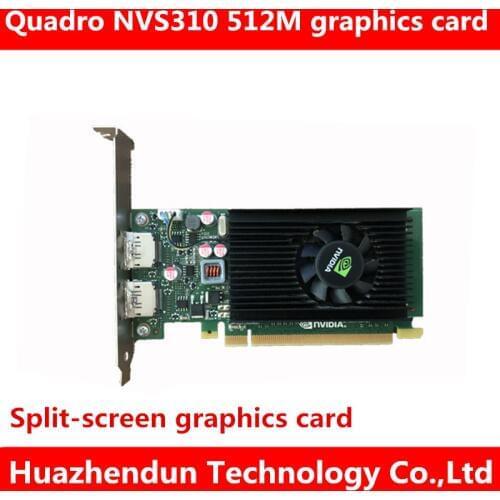 High-quality NVS310 512M DDR3 graphics card dual-screen DP HD interface with 12CM full-height bezel 1pcs
