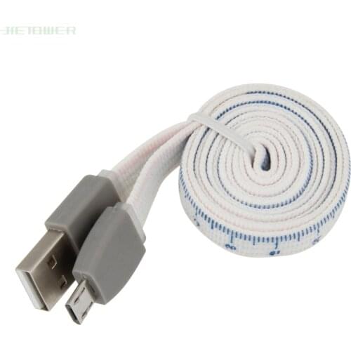 100pcs/lot 1m Calibration Cotton Micro USB Cable Fast Charging Cable for Iphone XR X Xiaomi Mobile Phone Data Charger Wire Cord