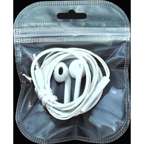 200pcs/lot 9.5*12cm Clear Plastic Ziplock Packaging Pouches Round Corner Zipper Zip Lock Plastic Package Bag with Hang Hole