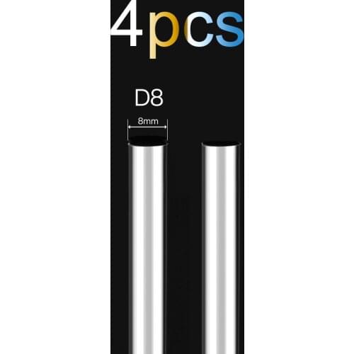 4pc 3D Printer Parts Smooth Shaft Rod Optical Axis Multiple Length Option 300 320 350 370 400 500mm CNC Chromed Diameter 8mm