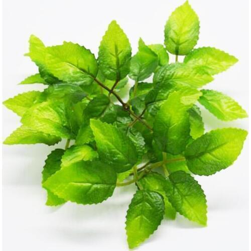 50pcs Green Christmas Leaves Artificial Flower Wedding Decoration Garland Rose Leaf Foliage Decorative Craft Fake Flowers Leaf