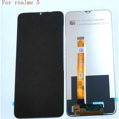 6.5" For Realme 5 RMX1911 screen digitizer touch glass full set real me 5 lcd frame oppo a5 2020 a9 2020