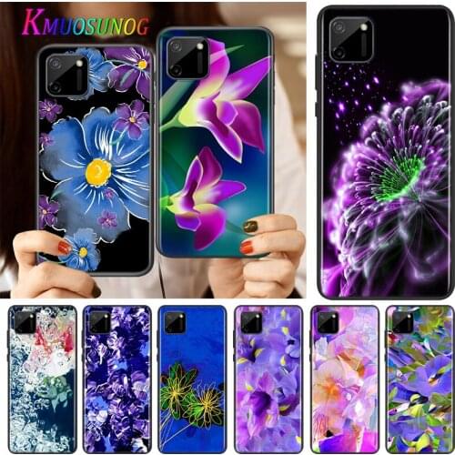 Abstract Floral Flower Silicone Cover For Realme V15 X50 X7 X3 Superzoom Q2 C11 C3 7i 6i 6s 6 Global Pro 5G Phone Case