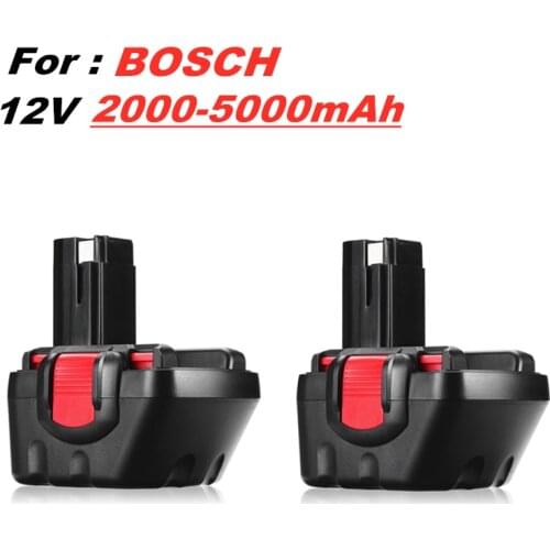 12V 5000mAh BAT043 BAT045 BAT046 BAT120 BAT139 Ni-CD 12V Rechargeable Battery for Bosch 12V Drill GSR12VE-2 PSR12VE-2 2607335273