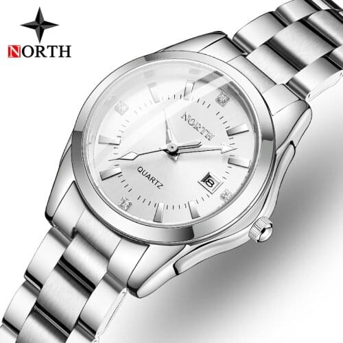 NORTH Luxury Fashion Woman Bracelet Watch Women Casual Waterproof Quartz Ladies Dress Watches Gift lover Clock relogio feminino