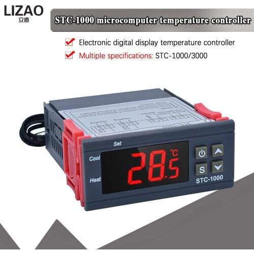 Digital Temperature Controller Thermostat Thermoregulator incubator Relay LED 10A Heating Cooling STC-1000 STC-3000 12V 24V 220V