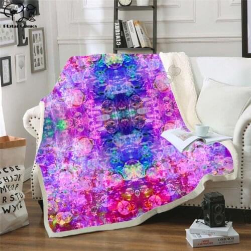 HEXA M8 Fleece Blanket Plush 3d Printed for Adults Sofa Sherpa Fleece Bedspread Wrap Throw Blanket