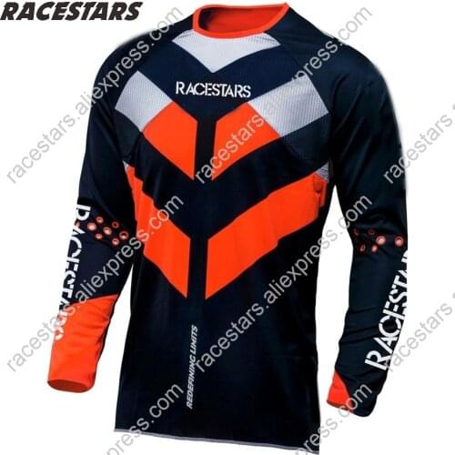 RACESTARS 2020 Mens Downhill Jerseys Mountain Bike MTB Shirts Offroad DH Motorcycle Jersey Motocross Sportwear BMX Clothing MX