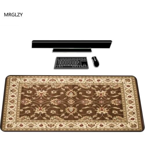 MRGLZY Beautiful Persian Carpet Design Unique Gamer Mouse Pad 300X700MM Mousepad Keyboard Rest Desk Pad Mouse Pad Large