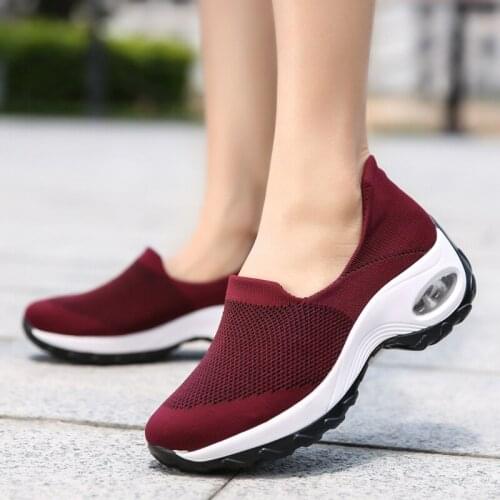 Women Shoes Platform Chunky Footwear Sports Casual Fashion Breathable Air Cushion Sneaker