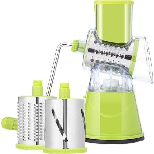 Multifunctional Vegetable cutter drum type shredder automatic slicing shredder hand-operated household kitchen vegetable cutter