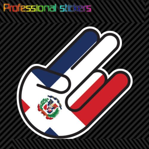 Dominican Shocker Sticker Die Cut Decal Self Adhesive Vinyl Republic Do Stickers for Motos, Cars, Laptops, Phone