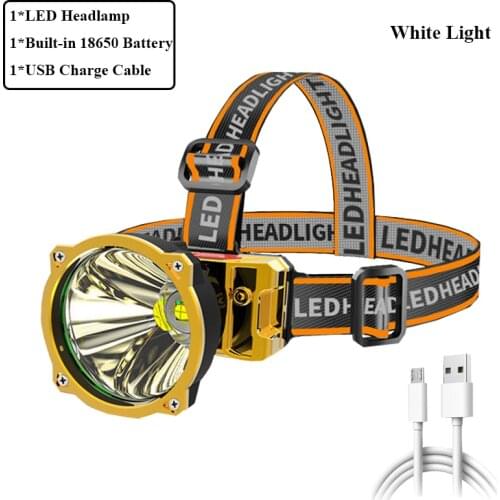 Headlamp Can Be Rechargeable USB Portable Super Bright LED Headlamp Head Torch Flashlight Fishing Hunting Headlamp