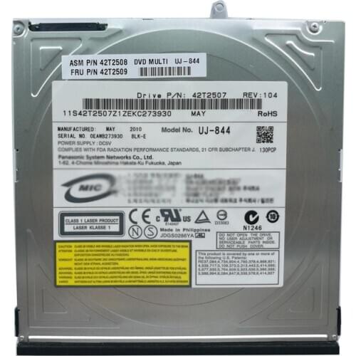 New for Panasonic Matshita UJ-844 8X DL DVD RW Burner 24X CD-R Writer Super Slim Tray IDE Drive for IBM X300 X400 X301