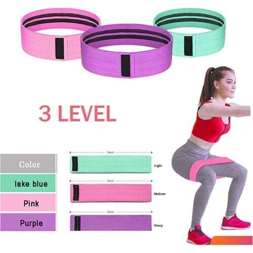 New Hip Circle Band Gym Fitness Thighs Anti-slip Pull Band For Expander Training Elastic Stretch Belt Yoga Resistance Bands