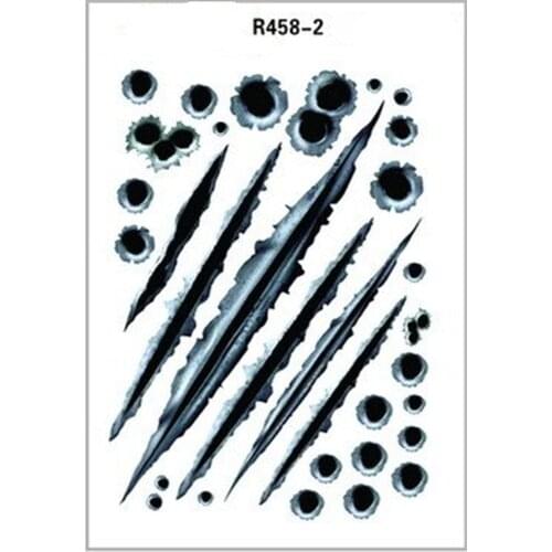 NEW Car Styling 3D Fake Bullet Hole Gun Shots Funny NEW Car Styling Gun Shots Funny Creative personalized Waterproof Stickers